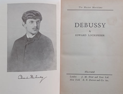 Debussy (Master Musicians Series) | Edward Lockspeiser