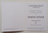 Simon Stone (Invitation Card to an Exhibition of his Work)