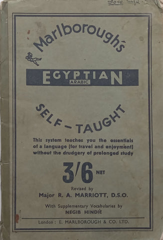 Marlborough’s Self-Taught Egyptian Arabic | R. A. Marriott