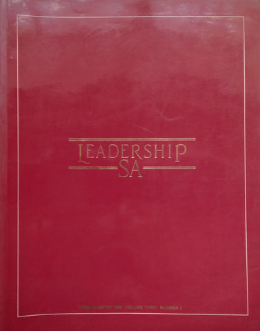Leadership SA (3rd Quarter 1984, Volume 3, No. 3, with 2 Photographic Essays by David Goldblatt)