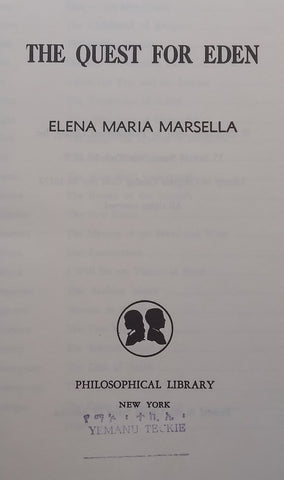 The Quest for Eden | Elena Maria Marsella