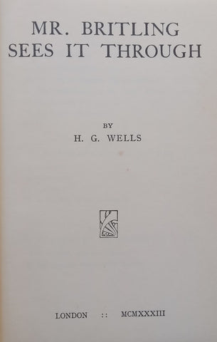 Mr. Britling Sees it Through | H. G. Wells