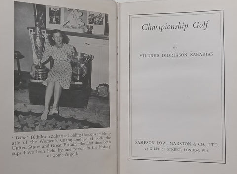 Championship Golf (First Edition, 1949) | Mildred Didrikson Zaharias