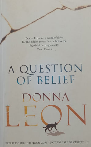 A Question of Belief (Proof Copy) | Donna Leon