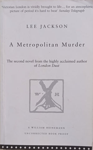 A Metropolitan Murder (Proof Copy) | Lee Jackson