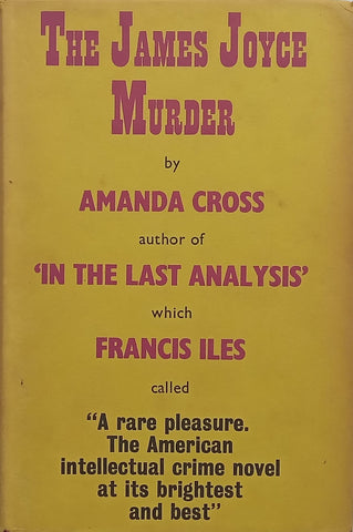 The James Joyce Murder (First Edition, 1967) | Amanda Cross