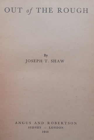 Out of the Rough (First Edition, 1948) | Joseph T. Shaw