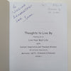 Thoughts to Live By, Volume 1 (Inscribed by Author) | Johan V. Campbell