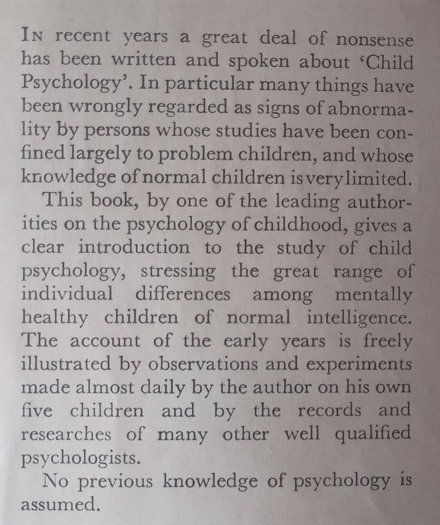 The Normal Child R S The Normal Child and Some of His Abnormalities | C. W ...