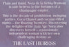 The Last Heiress | Tessa Barclay