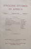 English Studies in Africa (Vol. 8 No. 2)