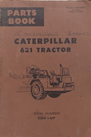 Caterpillar 621 Tractor Parts Book (Serial Number 23H2 – Up)