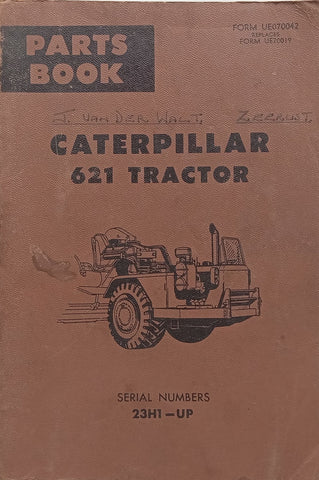 Caterpillar 621 Tractor Parts Book (Serial Number 23H2 – Up)