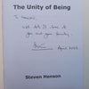 The Unity of Being: The Science of Consciousness (Inscribed by Author) | Steven Henson