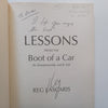 Lessons from the Boot of a Car (Inscribed by Author) | Reg Lascaris