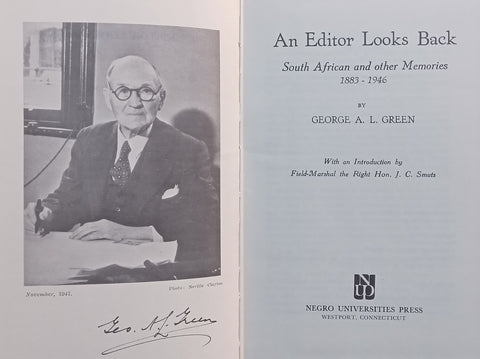 An Editor Looks Back (Copy of Stephan Gray) | George A. L. Green