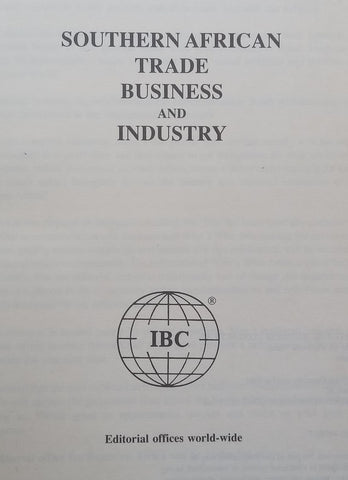 Southern African Trade, Business and Industry Directory (Published 1987)