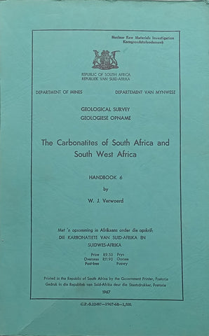 The Carbonatites of South Africa and South West Africa | W. J. Verwoerd