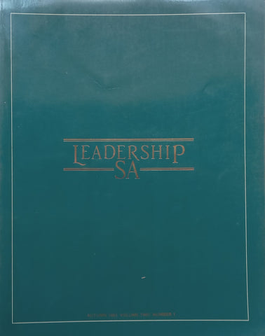 Leadership SA (Autumn 1983, Volume 2, No. 1, with Photographic Essay by David Goldblatt)
