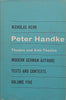 Peter Handke: Theatre and Anti-Theatre | Nicholas Hern