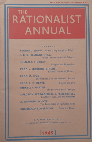 The Rationalist Annual (1945)