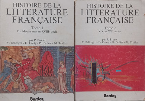 Histoire de la Litterature Francaise (French, 2 Vols.) | P. Brunel, et al.