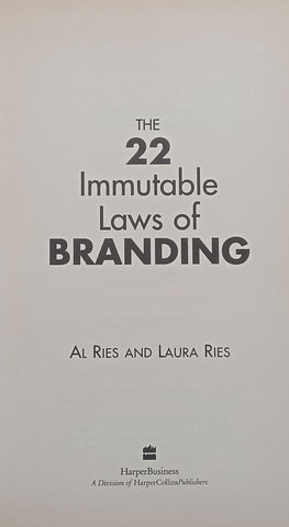 The 22 Immutable Laws of Branding | Al Ries & Laura Ries
