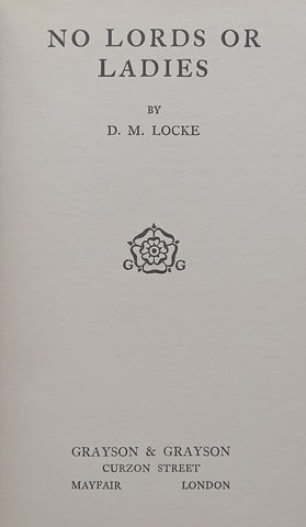No Lords or Ladies | D. M. Locke
