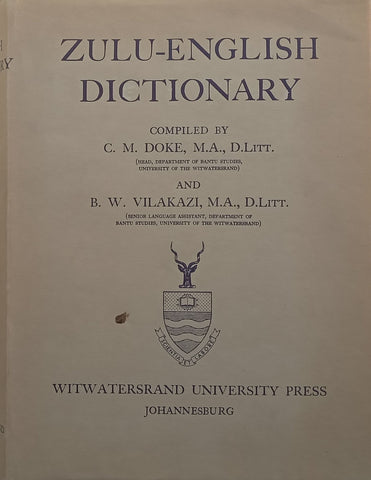 Zulu-English Dictionary (First Edition, 1948) | C. M. Doke & B. W. Vilakazi