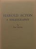 Harold Acton: A Bibliography (Limited Edition) | Neil Ritchie