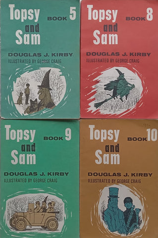 Collection of 4 Topsy and Sam Books (Books 5, 8, 9, 10) | Douglas J. Kirby