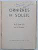 Ornieres de Soleil (French) | Paul A. van Huffel