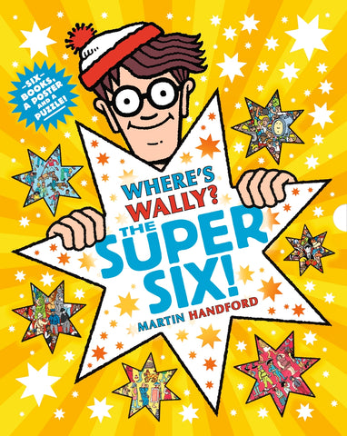Where’s Wally? The Super Six! (6 Books, Poster and Puzzle) | Martin Handford