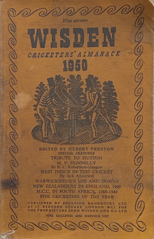 Wisden Cricketers’ Almanack 1950 (87th Edition) | Hubert Preston (Ed.)