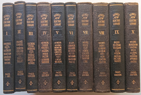 Audels New Electric Library (Vol. 1-10 of 12 Vols.) | Frank D. Graham