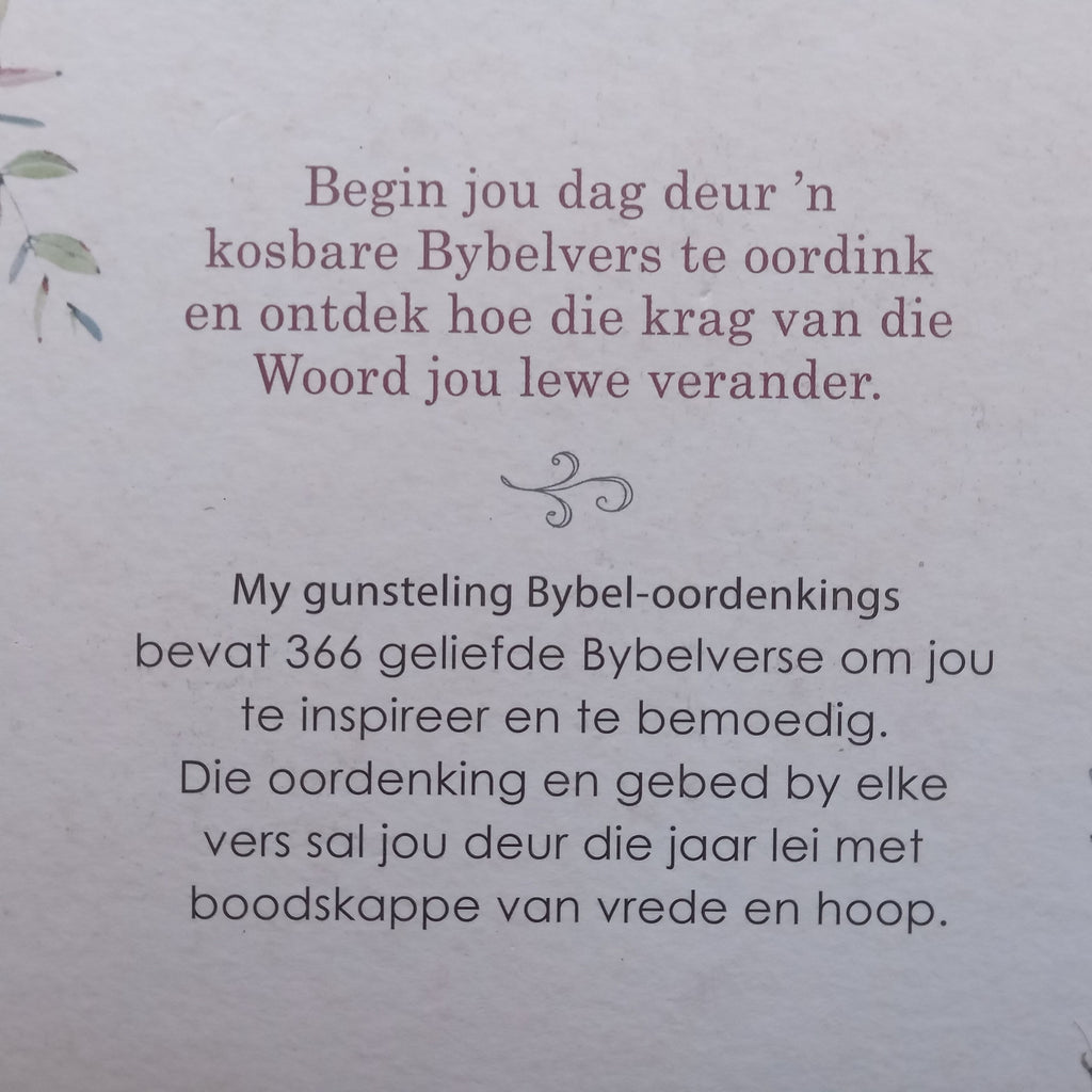 Gunsteling My Gunsteling Bybel Oordenkings: 366 Geleifde Skrifbeloftes (Afrikaans ...