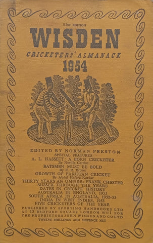 Wisden Cricketers’ Almanack 1954 (91st Edition) | Norman Preston (Ed.)