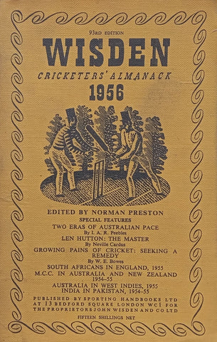 Wisden Cricketers’ Almanack 1956 (93rd Edition) | Norman Preston (Ed.)