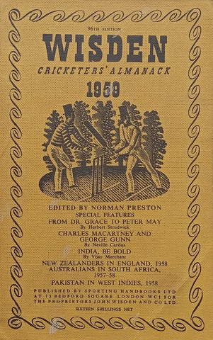 Wisden Cricketers’ Almanack 1959 (96th Edition) | Norman Preston (Ed.)
