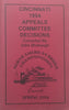 Cincinnati 1994 Appeals Committee Decisions (North American Bridge Championships) | John Blubaugh (Ed.)