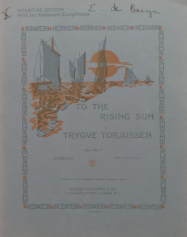 To the Rising Sun (Miniature Score) | Trygve Torjussen