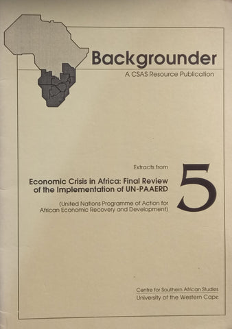 Extracts from Economic Crisis in Africa: Final Review of the Implementation of UN-PAAERD (Backgrounder No. 5)