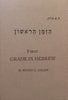 First Grade in Hebrew | Hymen E. Goldin