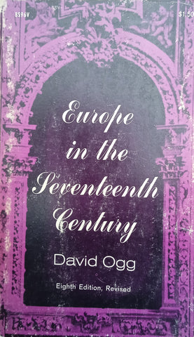 Europe in the Seventeenth Century | David Ogg