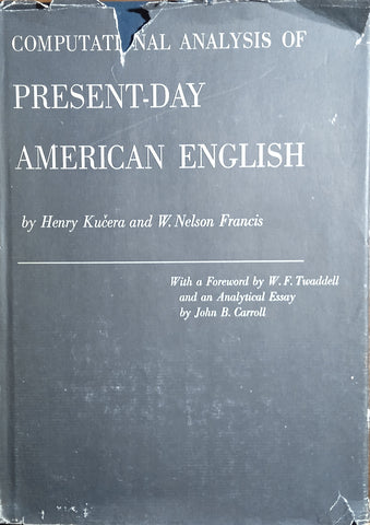 Computational Analysis of Present-Day American English | Henry Kucera and W. Nelson Francis