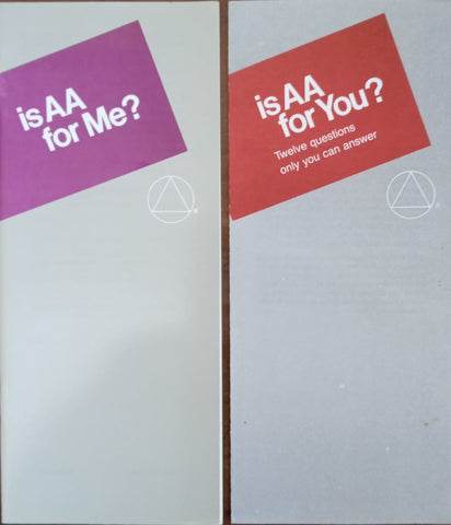 Is AA for Me? and Is AA for You? (2 Pamphlets)
