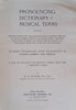 Pronouncing Dictionary of Musical Terms | Hugh A. Clarke