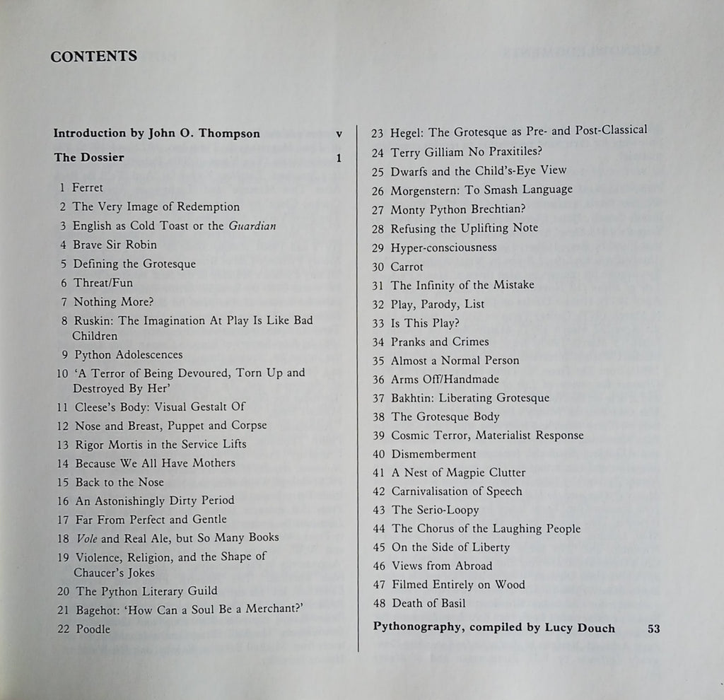 Autobiography By The Python's Title: Monty Python Complete and Utter Theory of the GrotesqueAuthor/s ...