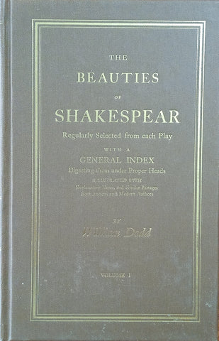 Eighteenth Century Shakespeare No. 9: The Beauties of Shakespear vol. 1 | William Dodd