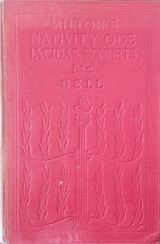 Nativity Ode, Lycidas, Sonnets &c | John Milton